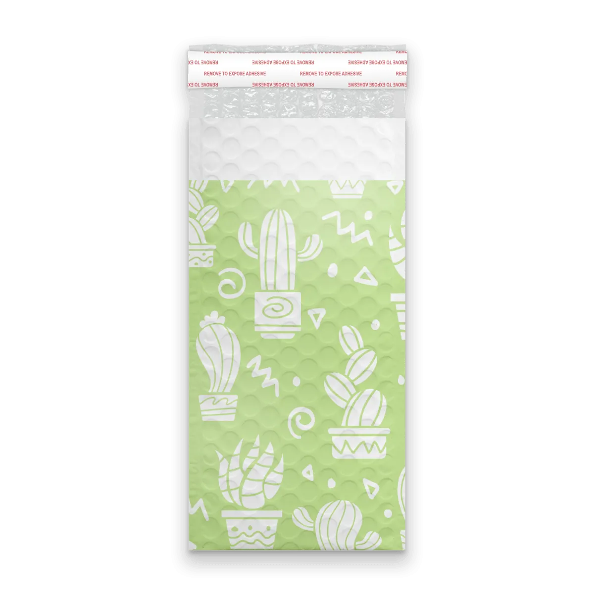 4x8 Green Cactus Designer Self Seal Poly Bubble Mailers Shipping Envelopes Custom Boutique Padded Bags