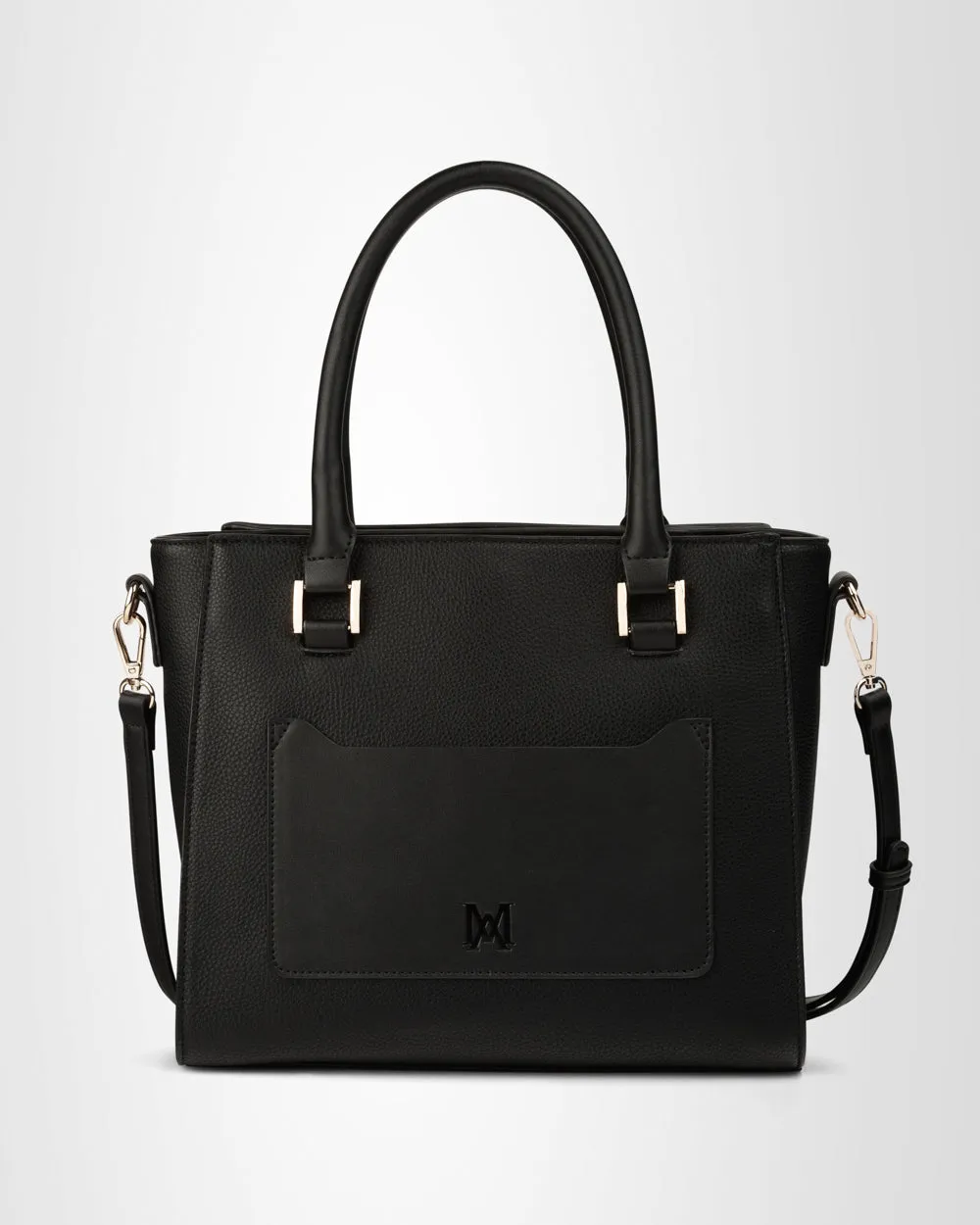 Angie Medium 3 Compartment Satchel Bag   Monogram Stripe Bag Strap