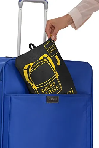 Biaggi Luggage Paksak Packable Backpack As As Seen on Shark Tank Black 16-Inch
