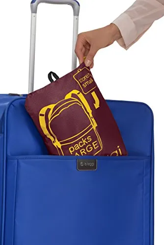 Biaggi Luggage Paksak Packable Backpack As As Seen on Shark Tank Red 17-Inch