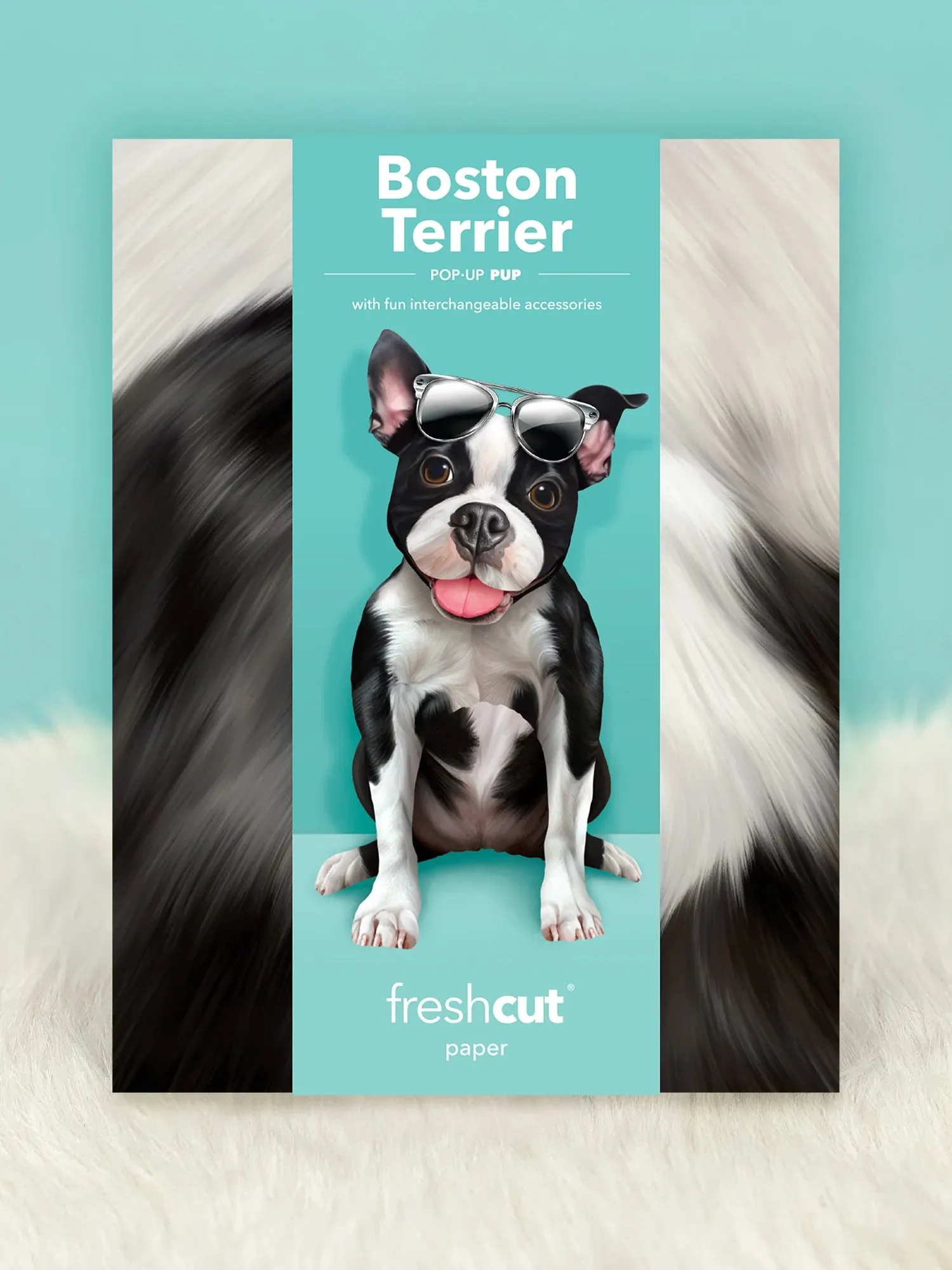 Boston Terrier Pop-Up Card