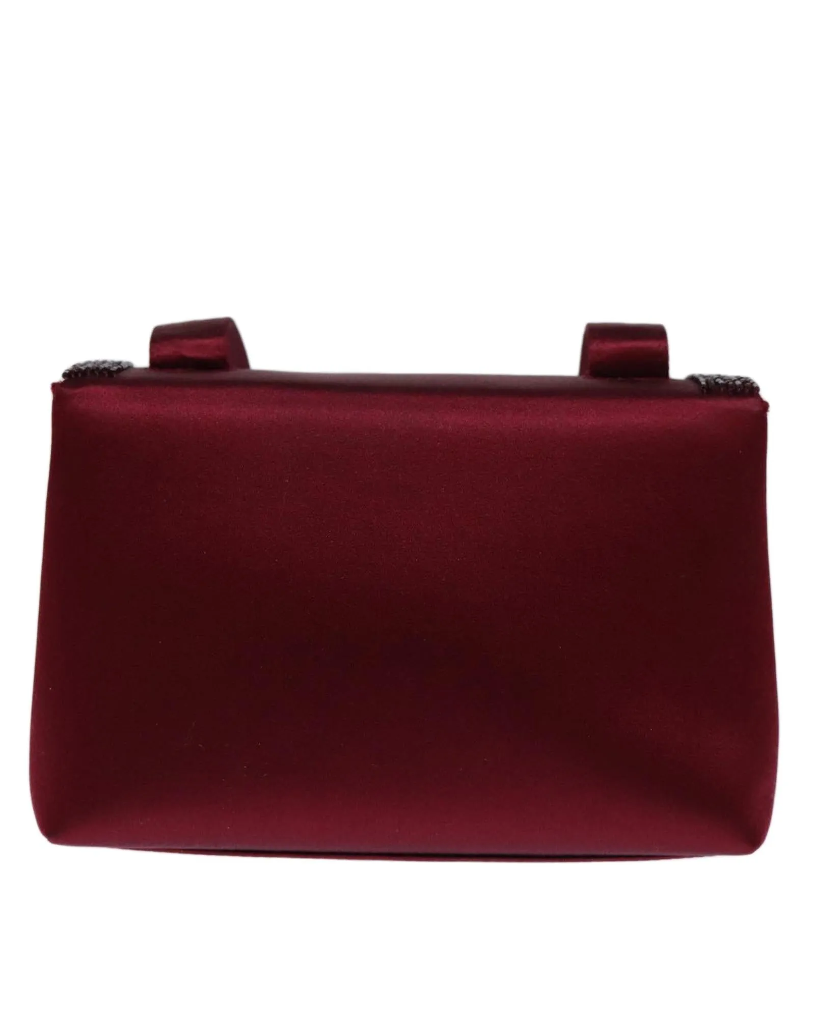 CHANEL Classic Burgundy Satin Chain Bag