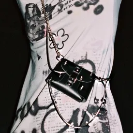 Christmas Gift Mini Women's Bag Party Lady Shoulder Bags Rock Street Style Women Crossbody Bags Metal Chain Beaded Ladies Bags For Women 2020