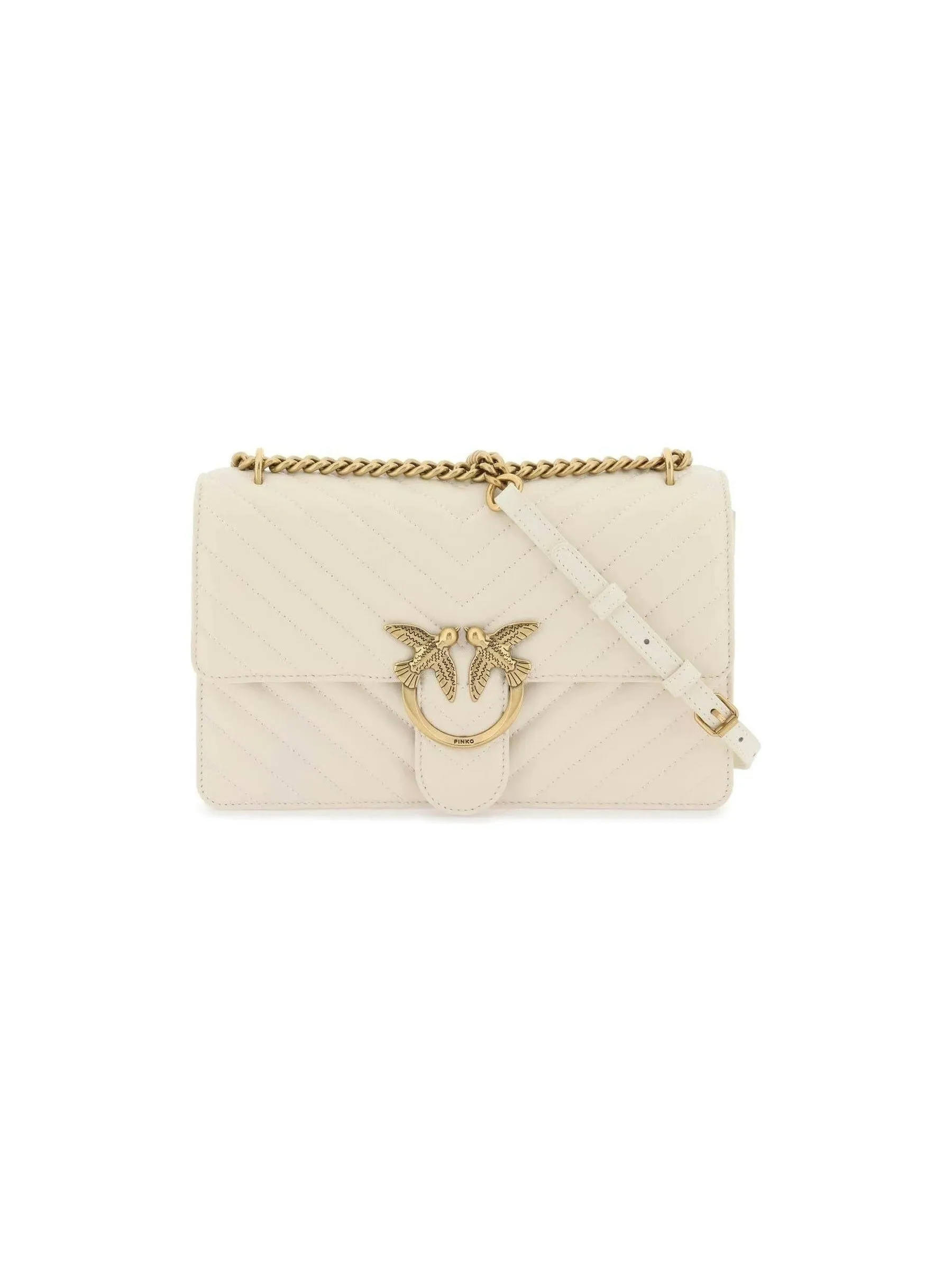 Classic Love Bag Chevron Leather Handbag