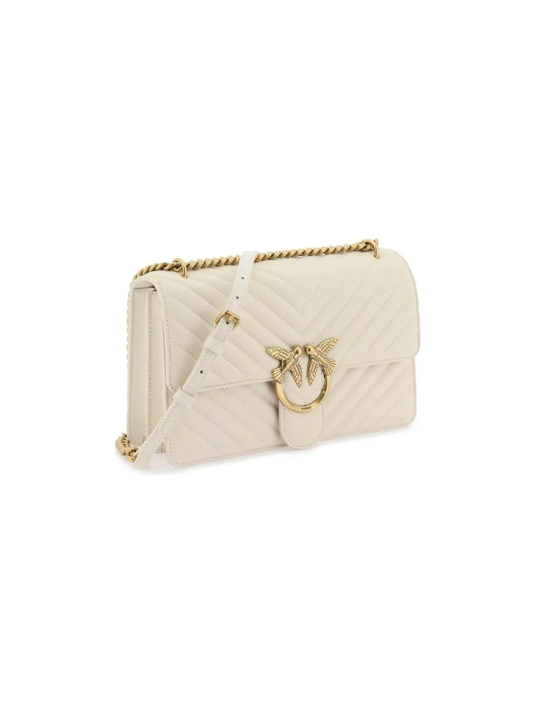 Classic Love Bag Chevron Leather Handbag