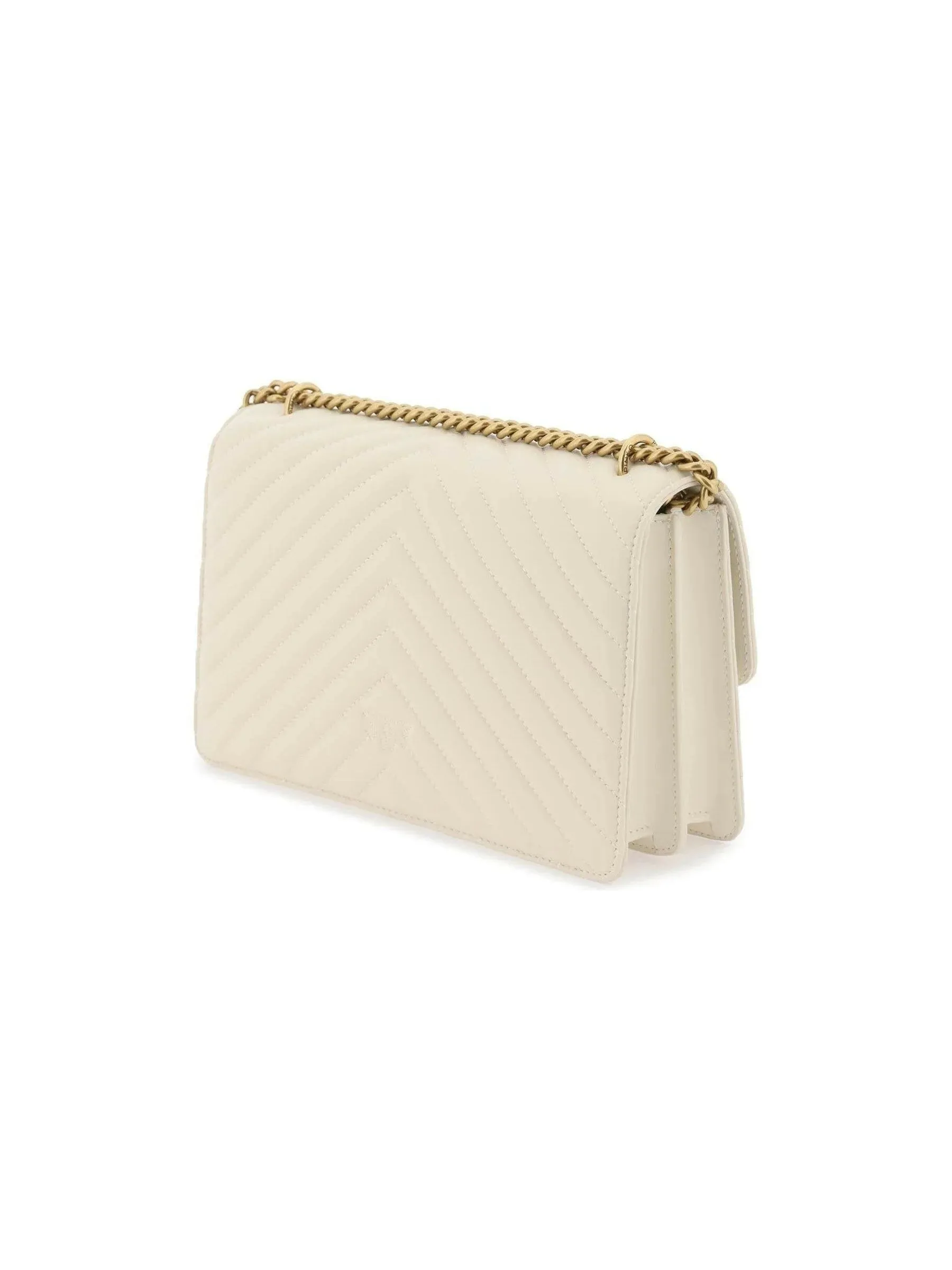 Classic Love Bag Chevron Leather Handbag