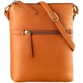 Derek Alexander Leather Ladies' Handbag North/South Top Zip with Extra Pockets
