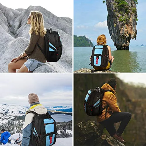 Extra Large Backpack, Durable Lightweight Travel Laptop Bag With Computer Compartment And Usb
