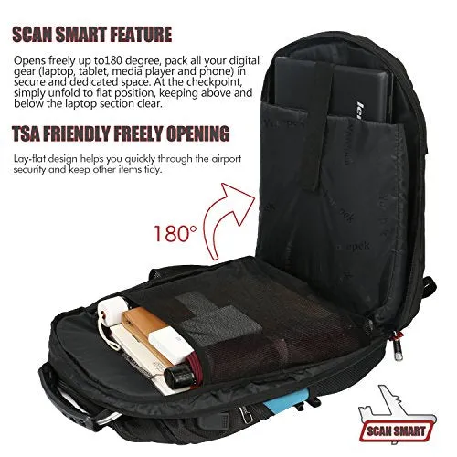Extra Large Backpack, Durable Lightweight Travel Laptop Bag With Computer Compartment And Usb