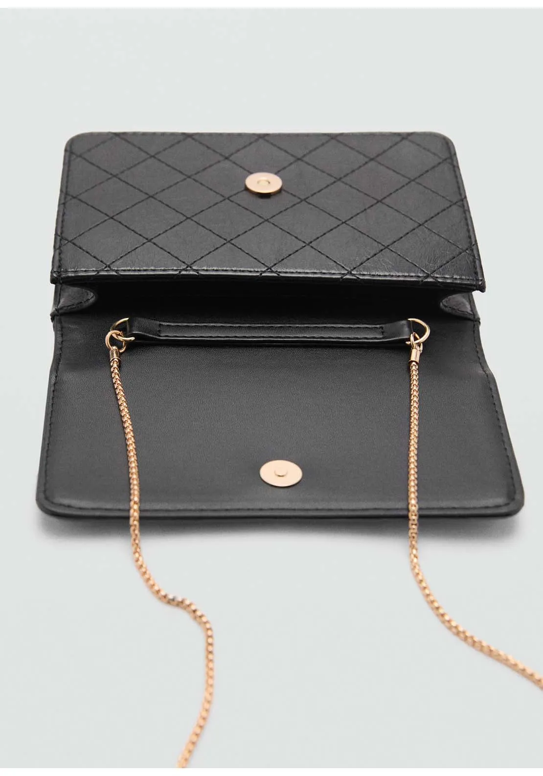 Flap chain bag - Black