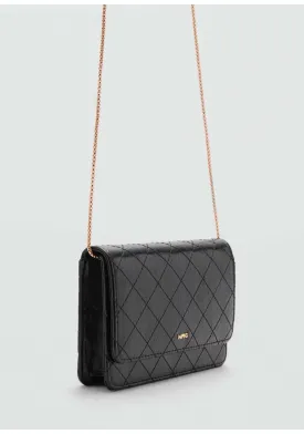 Flap chain bag - Black
