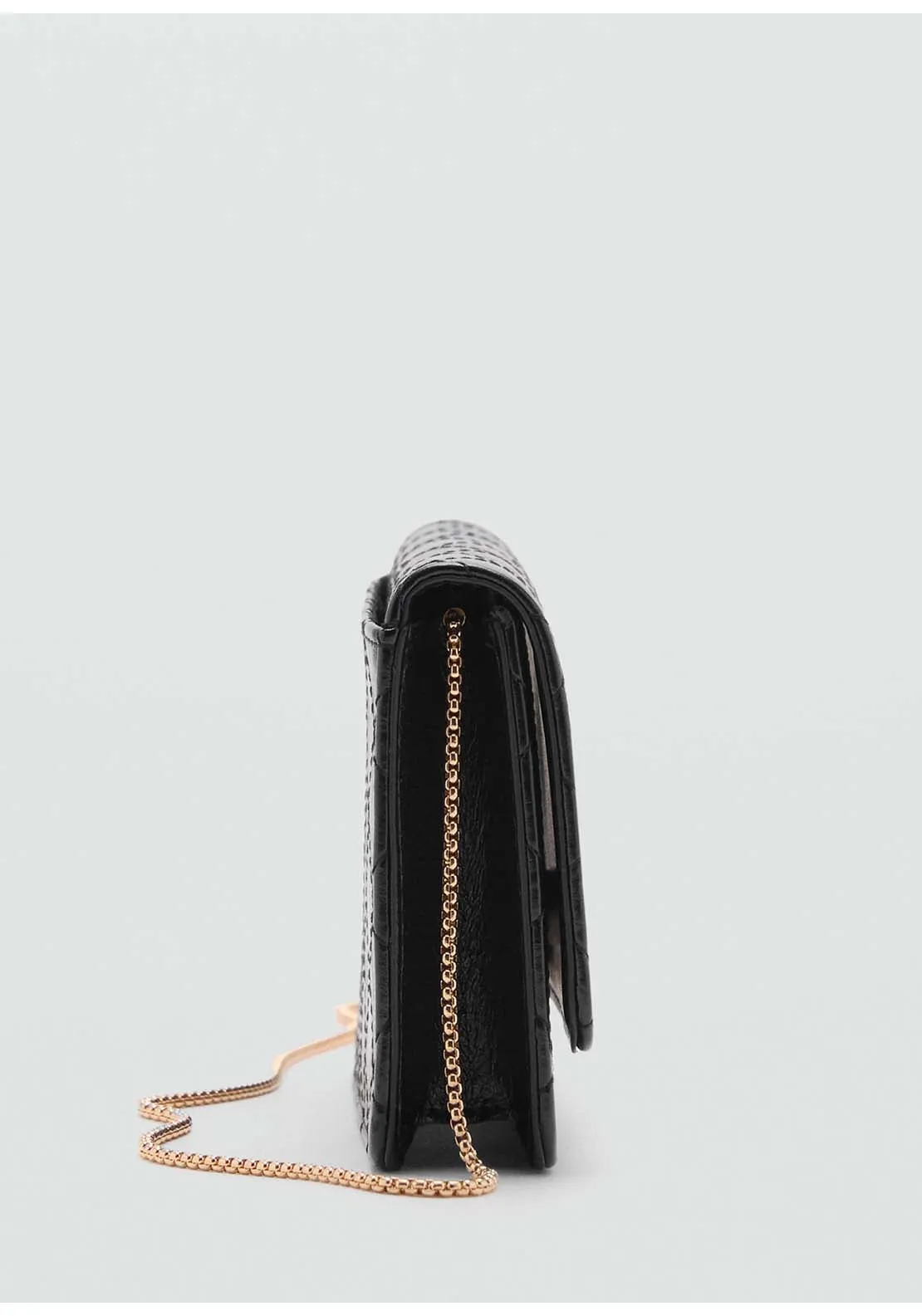 Flap chain bag - Black
