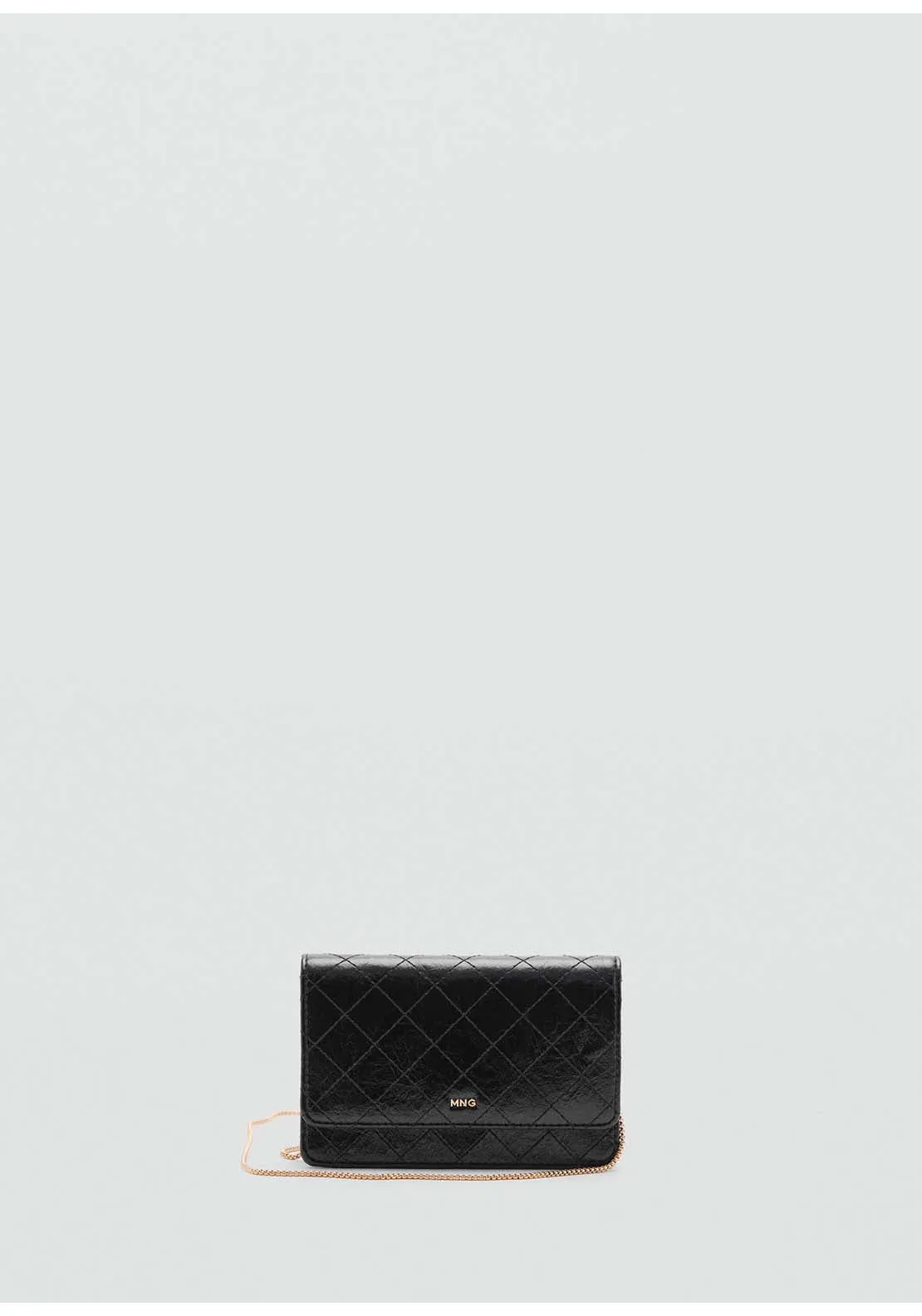 Flap chain bag - Black