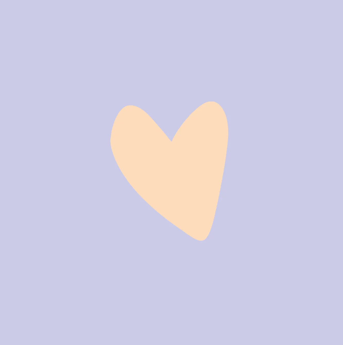 Greeting Card - Lilac Heart