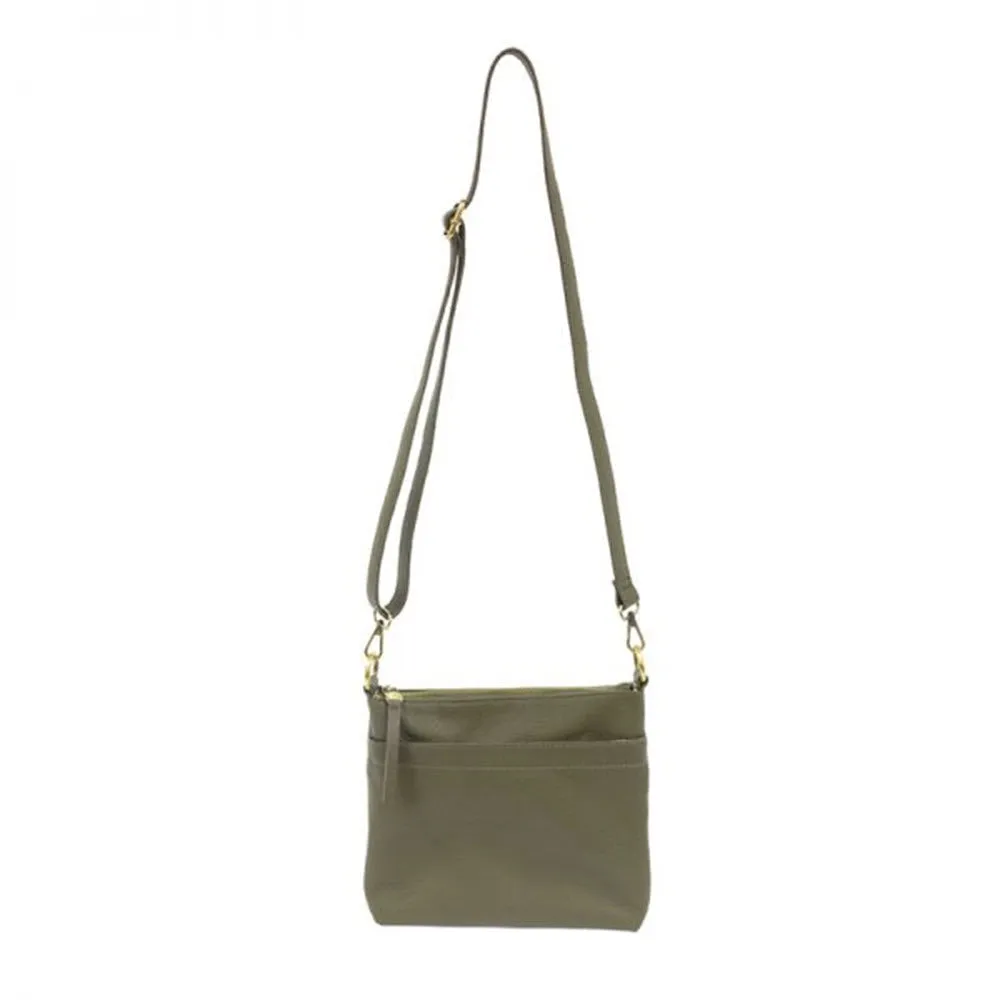 JOY SUSAN LAYLA TOP ZIP OLIVE