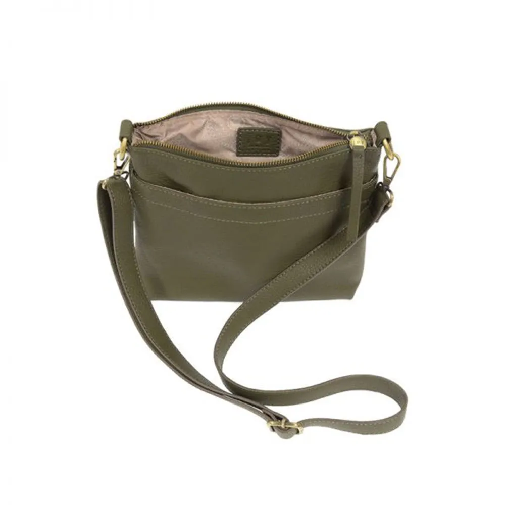 JOY SUSAN LAYLA TOP ZIP OLIVE