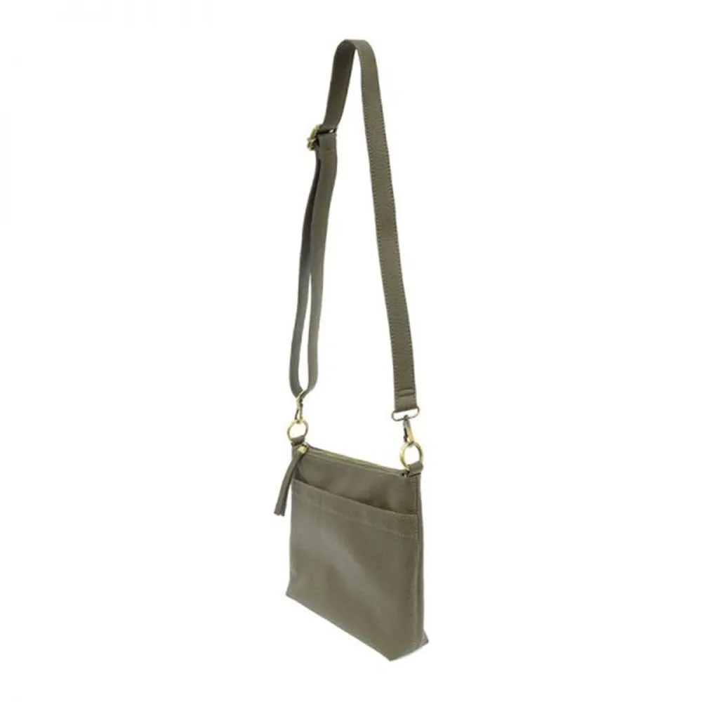 JOY SUSAN LAYLA TOP ZIP OLIVE