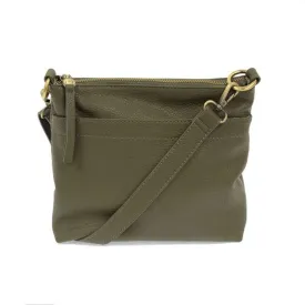 JOY SUSAN LAYLA TOP ZIP OLIVE