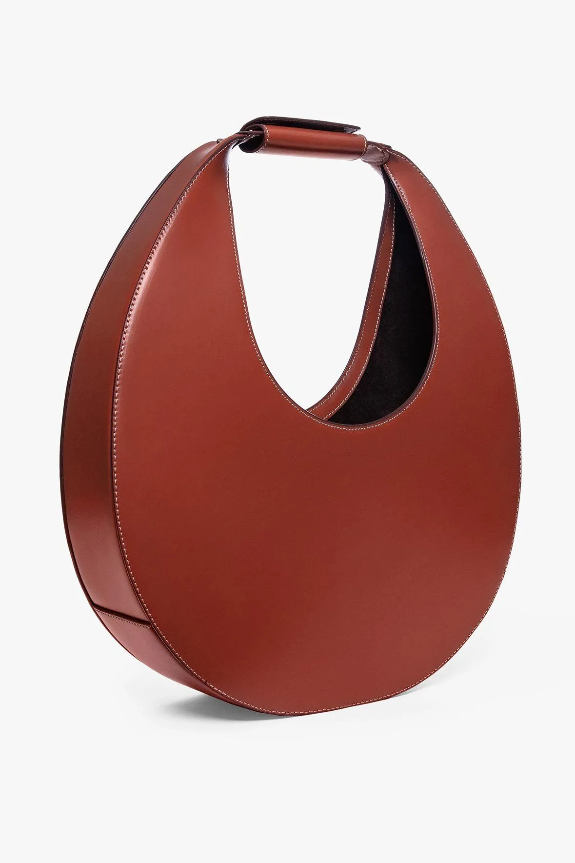 LARGE MOON BAG | COGNAC
