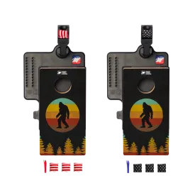 Retro Sasquatch Double Chuck Mini Cornhole Tabletop Game