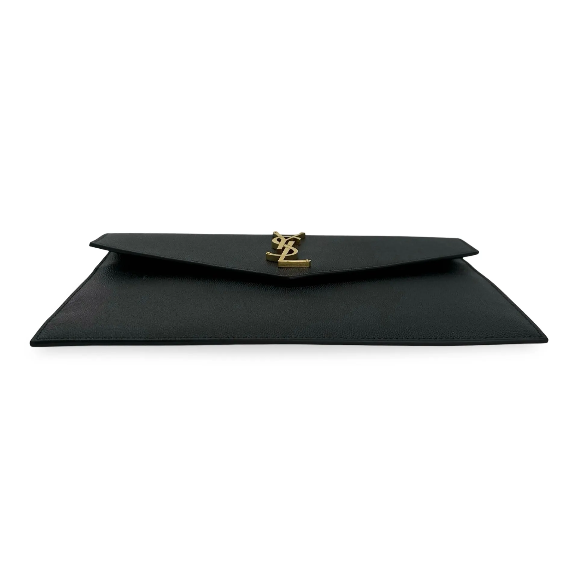SAINT LAURENT: Grain de Poudre Uptown Envelope Pouch