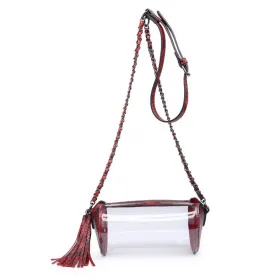 Stadium Bag - Red/Black Snake Print
