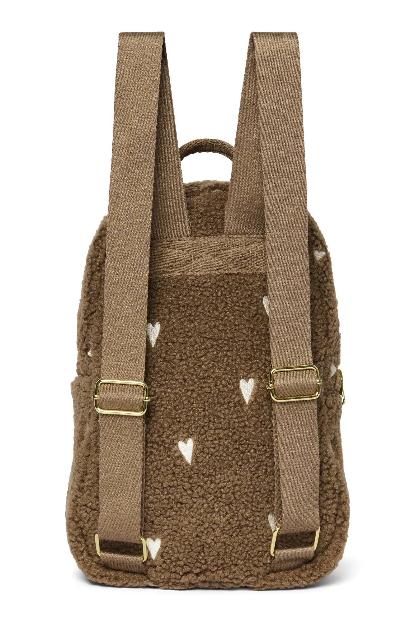 Studio Noos Brown Teddy Hearts Mini Rugzakje