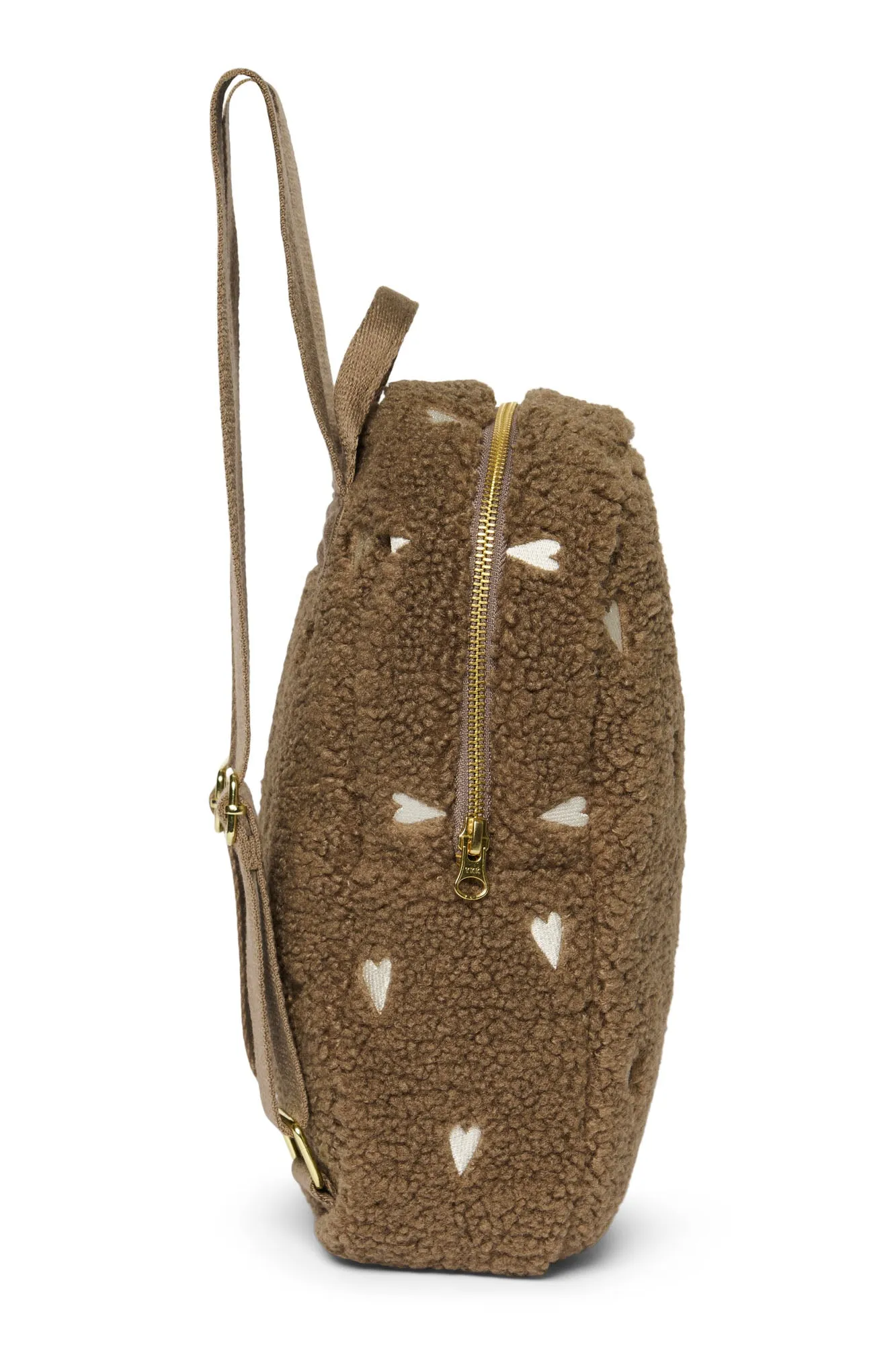 Studio Noos Brown Teddy Hearts Mini Rugzakje
