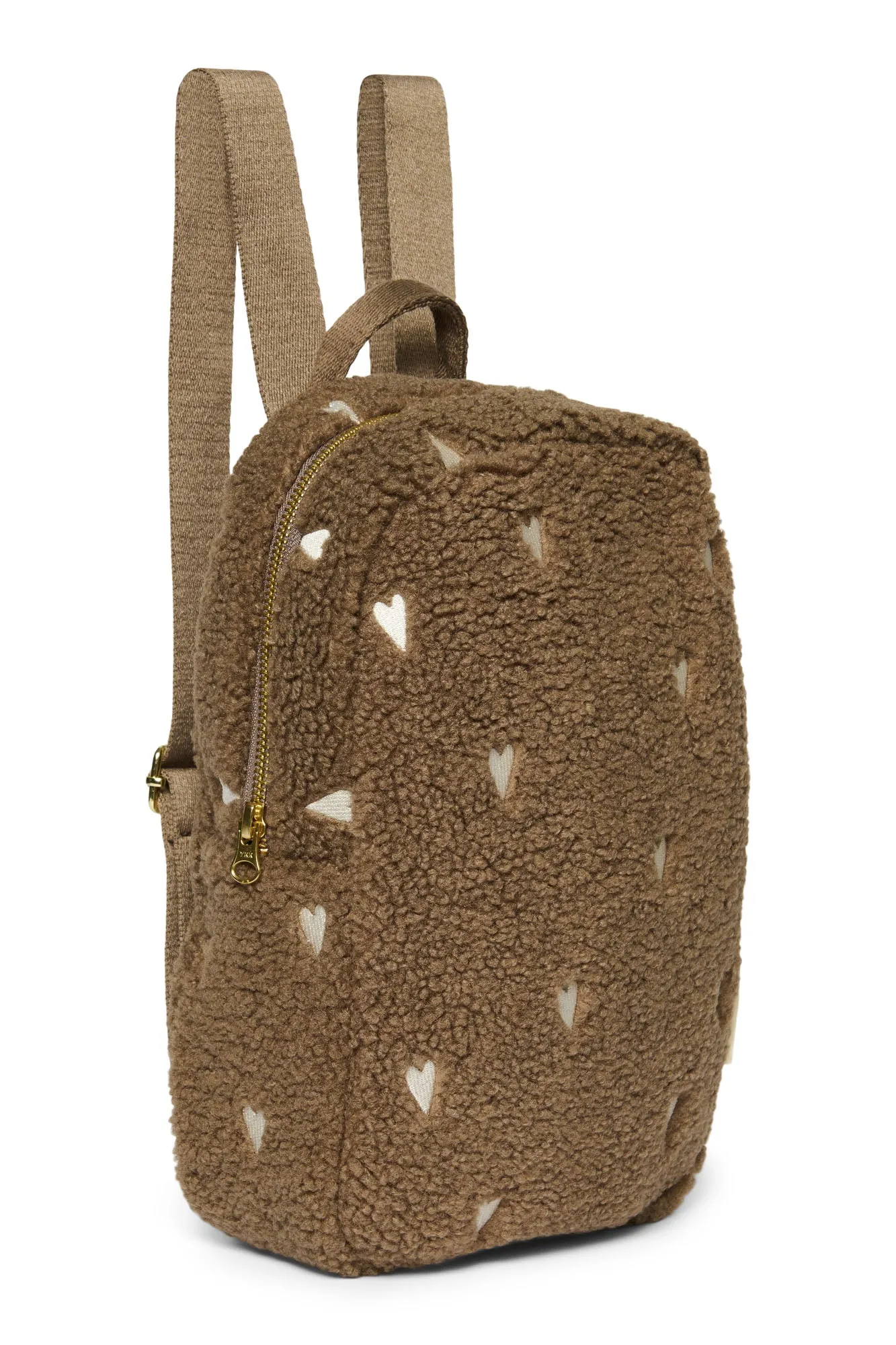 Studio Noos Brown Teddy Hearts Mini Rugzakje