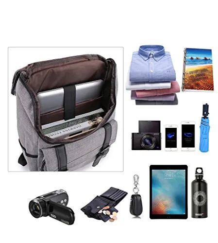 Weekend Shopper 15.6" Laptop Backpack Vintage Backpack College Backpacks Laptop Bookbag School